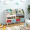 Toddlers Bookshelf with Open Compartment and Two Fabric Drawers - 25" x 12" x 36"